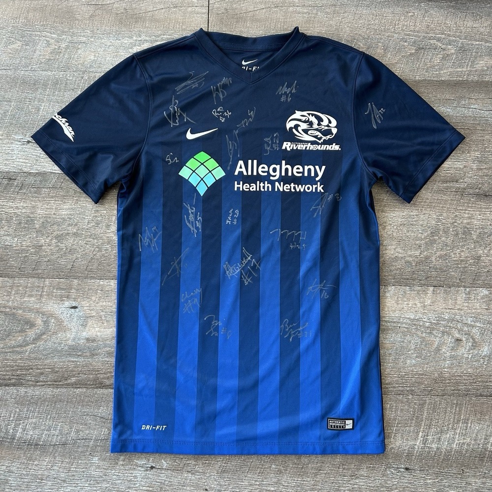 Pittsburgh Riverhounds A League United Soccer Nike Jersey Signed Autographed S